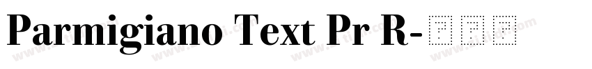 Parmigiano Text Pr R字体转换